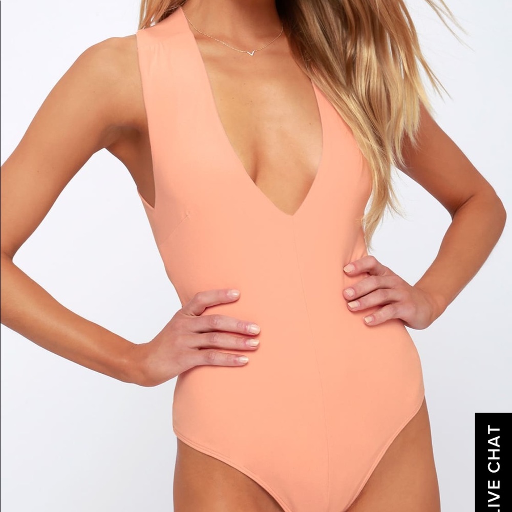 Lulus blush pink body suit